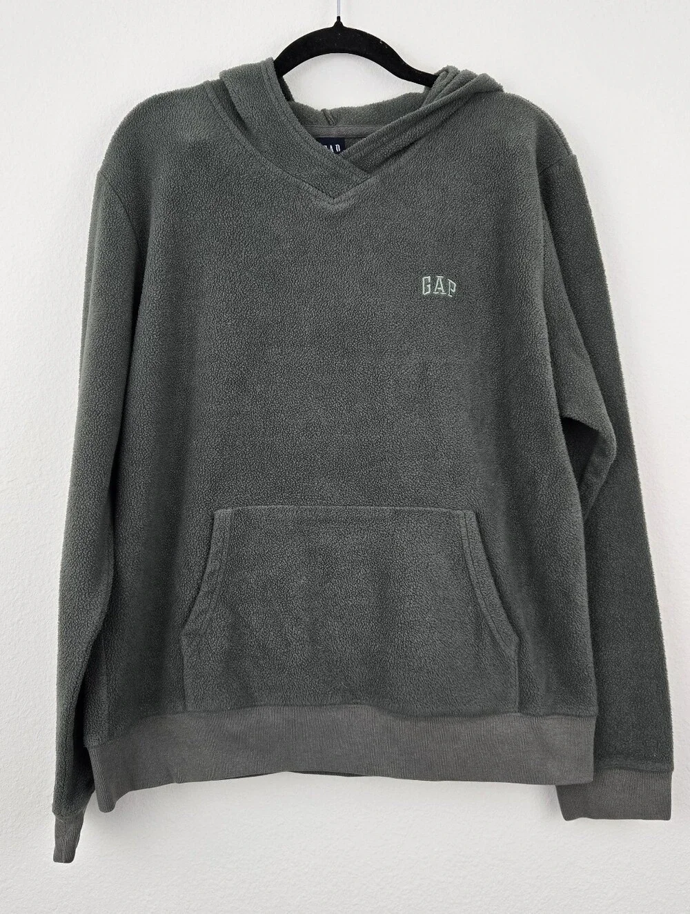 Green Gap Fleece Pullover Hoodie